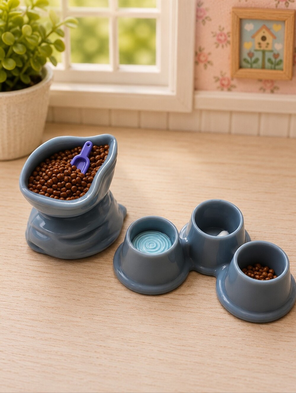 Fisher Price Loving Family Pet Food Accessories Dog Food Bag Bowl Bone Dollhouse
